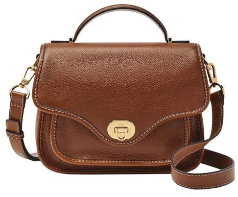 Fossil Tasche für Damen – Heritage Umhängetasche aus Leder mit Griff oben, ZB1785G200 – 24,1 cm L x 7,6 cm B x 17,8 cm H