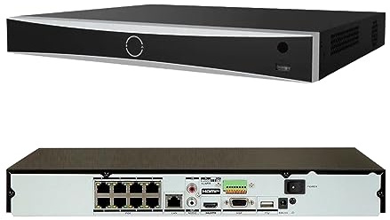 DS-7608NXI-K2/8P 4K 8MP 8 Channel PoE AcuSense NVR No HDD | Human/Vehicle Detection, H.265+, Compatible with ONVIF/HIK IP Camera, International English Version, Up to 16TB (No HDD)
