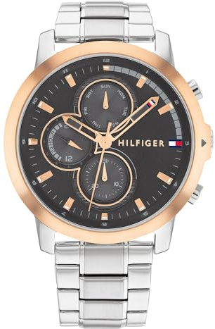 Tommy Hilfiger Multi Zifferblatt Quarz Uhr für Herren mit Edelstahl- oder Lederarmband