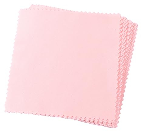 Artibetter 80Pcs Tissu-Bijoux Rose Lunettes Verre Écran Microfibre Ordinateurs Portables Lentille TV Polissage Caméra Cellulaire Nettoyant pour Les Yeux Téléphones Et Chiffons-Outil pour