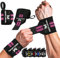 MERCURYAL 2 Handgelenk Bandagen Gym - Wrist Wraps Gym - Handgelenk Bandagen Fitness – Handgelenkbandagen Kraftsport für Fitness, Handgelenkstütze, Bodybuilding, Kraftsport & Crossfit (Schwarz & Rosa)