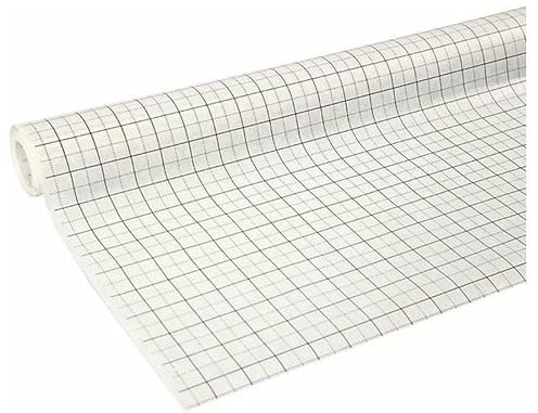 Papier cartouche à carreaux blanc - 15 mtr x 80 cm - 2 rouleaux