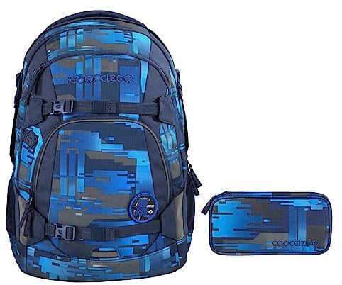coocazoo MATE Schulrucksack-Set 2tlg inkl. Schlamperbox (Deep Matrix)