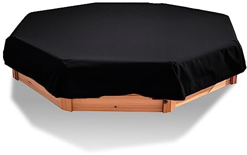 LIDODO Octagon Sandbox Cover, Outdoor Octagon Sand Box Cover, Heavy Duty Oxford Cloth Waterproof Replacement Cover, Sandbox Protective Cover for 84 X 78 x 9 Octagon Sandbox