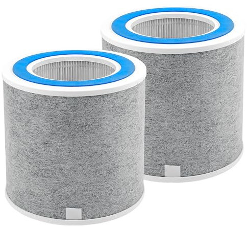 HP102 Replacement Filter, Compatible with Shark Air Purifier HP100, HP102 and 3-in-1 Models HC450, HC451, HC452, HC455, 2Pack
