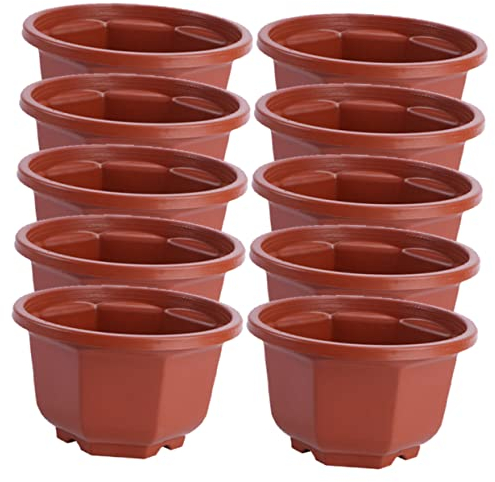 Toddmomy 10st Blumentopf Pflanzenampel Innen Pflanzentopf Hängend Kräutertopf Ranke Pflanzen Ampel Pflanzengefäss Pflanzenhalter Hängender Pflanzer Anlage Sukkulente Pflanzen Plastik