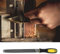 Yctze 8in Smooth Mill File with Handle, Flat Blade Sharpening Tool for Engineering Metal, Chainsaw, Mower Blade, Knife, Drill Bits and Chisels