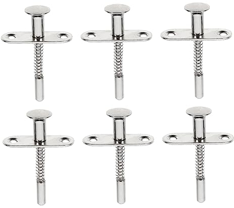 Homoyoyo 10St Federverschluss Möbelbolzenschloss Kolben Federriegel krippen bausatz Federverschlüsse für Babybetten Schraube der Einstellstange befestigen Zubehör
