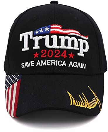 Trump 2024 Mütze Donald Trump 2024 MAGA Mütze Stickerei verstellbar Keep America Great Baseball Cap, T21black, 7-7 5/8