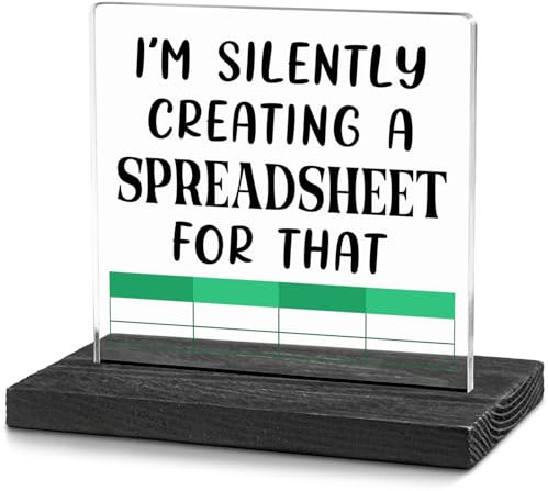 Witziges Buchhalter-Geschenk für Frauen, Chef, Kollegen, Freunde, Buchhaltung, CPA, CFO, Büro, Schreibtisch, dekoratives Schild, Geschenke für Zuhause, Büro, Gäste, Cafés, Kabine, Bücherregal, Desktop