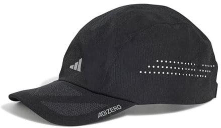 adidas Unisex RUNNINGxADIZERO Lightweight Cap Climacool, Black/Reflective Silver, L