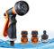 Garden Hose Spray Gun Set,8 Adjustable Patterns Hose Pipe Spray Gun High Pressure Water Spray Nozzles Perfect for Watering Plants & Lawns,Shower Pets,Car Washing Includes Hose Connectors