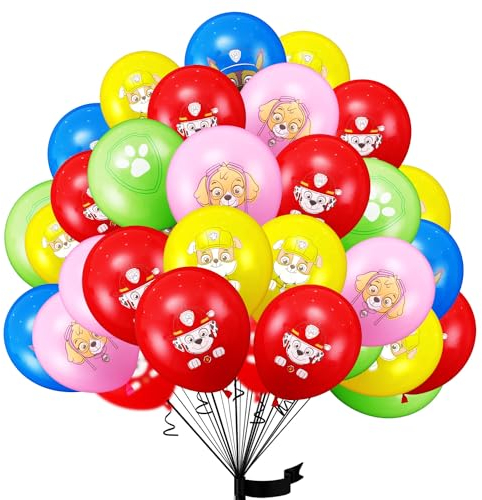 30 pcs Kindergeburtstag deko Ballon luftballon Paw Patrol geburtstag | geburtstagsdeko jungen, Happy Birthday Dekoration Luftballons