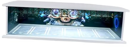 Milageto Vitrine de Voiture Diorama 1/64 avec Lumières, Décoration de Garage et de Maison Moulée sous Pression