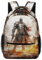 VesFy Mittelalterliche Krieger Grundschule Rucksack Schultasche Grundschule Verstellbare Gurte Buchtasche Büchertasche Für Teenager Kinder One Size