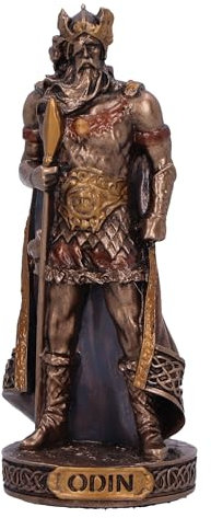 Nemesis Now Nordische Mythologie Decor Bronze-Statue Gott 8,5 cm hoch – gegossen aus feinstem Harz, fachmännisch handbemalt – Odin God of War