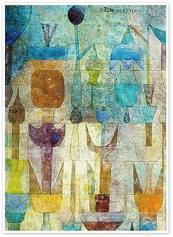 Pflanzen früh am Morgen Poster von Paul Klee 50 x 70 cm Wandbilder Wanddeko