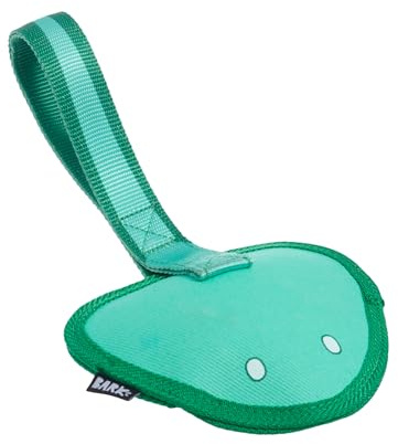 Bark Dog Toy Flingray, Hidden Squeaky Toy For Dogs Inside, Nylon Strap For Tugging, Rubber-Lined Twill For a Durable Soft Gnaw