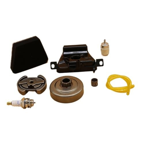 Filtri per manutenzione motoseghe, BTFWM Filtro aria, tamburo frizione, filtro carburante, tubo flessibile, candela, for Partner, 350, 351, 370, 371, 382, ​​390, pezzi di ricambio for motosega a benzi