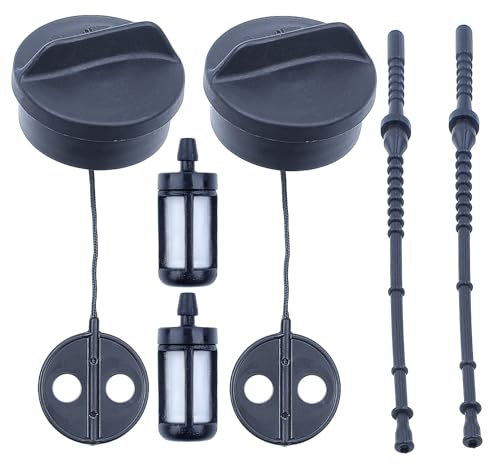 AUMEL - Tapón para depósito de combustible con filtro de combustible para Stihl FS38 FS45 FS46 FS48 FS52 FS55 FS56 FS62 FS66 FS72 FS75 FS76 FS80 FS81 FS85 FS888 desbrozadora