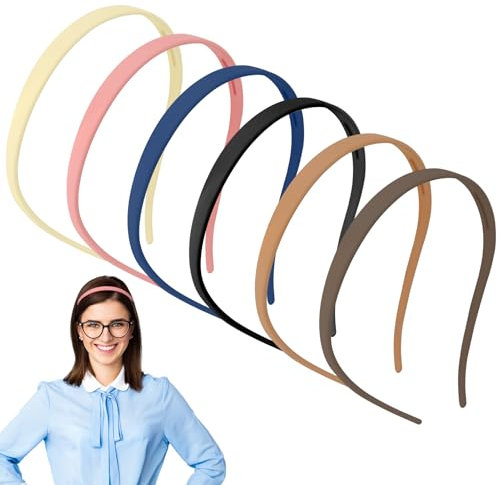 dusaniyali 6 Stück Zickzack Haarreif Damen Haarreifen Damen Dünn Mattes Finish Rutschfest Haarreif Zacken Elegant Haarreifen Mädchen Damen für Brillenträger Sonnenbrille Alltag