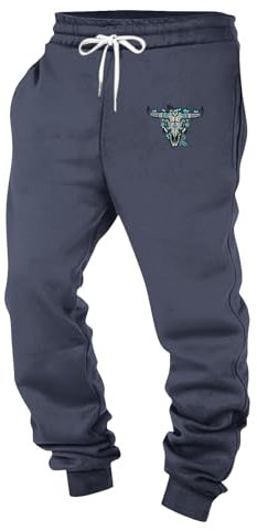 KONG JIMFAN Jogginghose Herren Freizeithose Herren Jogginghosen Für Herren Sweatpants Sport Hose Herren Baumwolle Jogginghose Herren Baumwolle Hose Herren Chino(#A Navy,XXL)