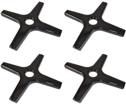 Ufixt Universal Gas Hob Pan Support (126 mm) – Ceramic Moka Pot & Small Pan Trivet Stand – Pack of 4 – Fits Most Gas Hobs/Cookers