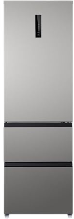 Wolkenstein Kühl- Gefrierkombination WFD400ENFDDIX | Inox Design | 401 Liter Nutzinhalt