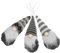 Alipis 3 Stücke Weihnachtspuppe weihnachtsdeko Cute Christmas Decor weihnachtsfigur Mini-Weihnachten Vorhang Lichterketten Fee Weihnachtsbaum anhänger Festival-Puppenanhänger Stoff Grey