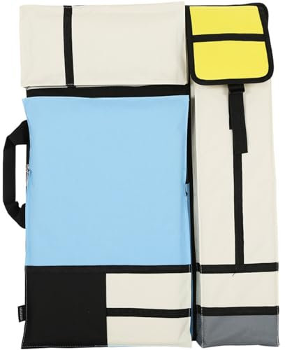 Pesoncarl Bolsa de Arte, Estuche de Cartera de Arte de Oxford de Servicio Pesado Resistente al Agua, Mochila de Bolsillo múltiple con Correa Ajustable para Dibujar Suministros de Pintura