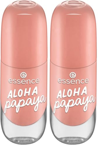 essence gel nail colour, Nagellack, Nr. 38, Pink, langanhaltend, Expressergebnis, schnelltrocknend, glänzend, farbintensiv, acetonfrei, vegan, ohne Mikroplastikpartikel, ohne Parfüm, 2er Pack (8ml)