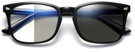 IEYELUUK Photochrome Lesebrille für Damen Herren mit Federscharnier, Selbsttönende Lesehilfe mit Tönung Anti Blaulicht, mit Sonnenschutz Dioptrien +1.5