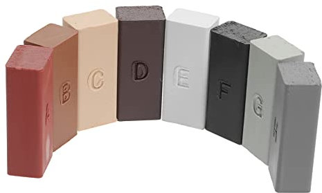 GOOHOCHY Kit Riparazione per Piastrelle in 8 Colori Cera per Riparazione Stucco per Graffi e Crepe su Laminati e
