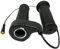 Full Twist Throttle, 1 Pair Full Twist Throttle for Ebike & Scooter, Portable Ebike with 3 Pin Waterproof Connector for Folding Scooter, Black