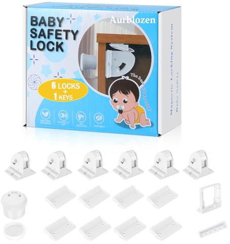 Magnetische Schrankschlösser für Kindersicherung, Schubladenschlösser Babysicherung, magnetische Türsicherungen für Schränke und Schubladen, einfache Installation, kein Werkzeug erforderlich (6)