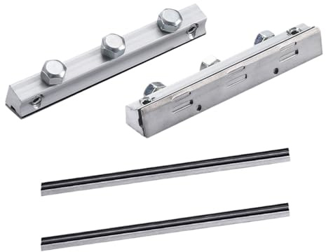 Ensemble de pinces porte-lames de rabot 82 mm et de couteaux HSS 82 x 5,5 x 1,2 mm for raboteuse électrique portative