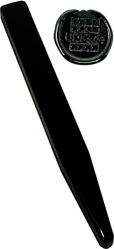 UDIG Siegellack Stange Klassik, 1 Stange, 12,8 cm Farbe wählbar rot blau grün Siegel Lack für brechende Siegel (Schwarz)