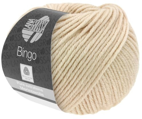 LANA GROSSA Bingo | Extrafeine Merinowolle waschmaschinenfest und filzfrei | Handstrickgarn aus 100% Schurwolle (Merino extrafein) | 50g Wolle zum Stricken & Häkeln | 80m Garn FB 77
