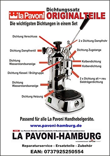 La Pavoni Dichtungssatz für Hebelgeräte