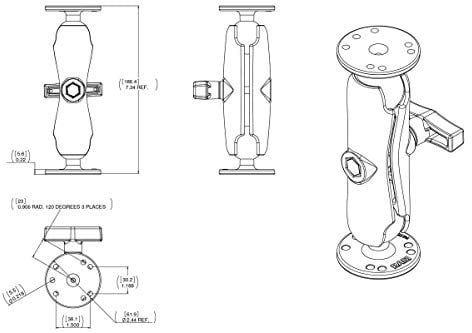 RAM-MOUNT ram-101u-247 – 3 Mounting Kit