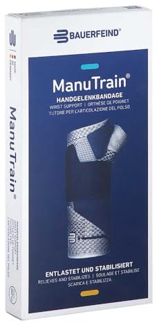 MANUTRAIN Handgelenkbandage links Gr.3 titan 1 St