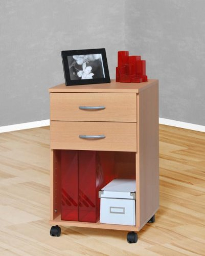 Möbeldesign Team 2000 - Rollcontainer Bürocontainer Schubcontainer Nachtschrank buche -3