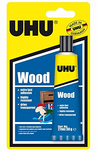 UHU Colle à bois 3–37586 27 ml Blistercard – Clair
