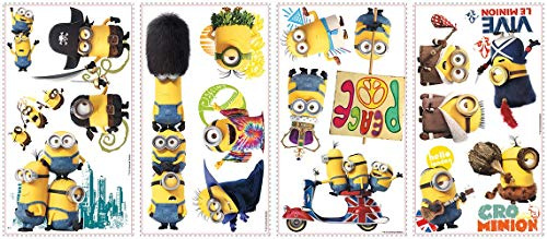 Joy Toy 30000 Minions Wall 4 Sheet Decals Sticker in Blister Pack