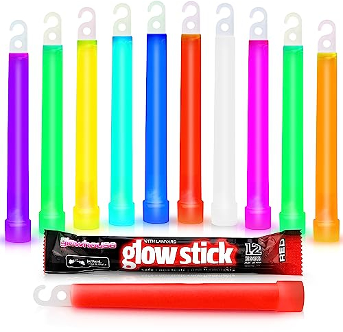 The Glowhouse - Premium-Leuchtstäbe - L 150 mm (6“) - 10 Stück