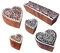 Royal Kraft Innovativ Designs Herz und Rand Holz Blöcke Drucken Stempel (Set von 5)