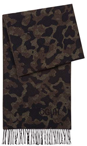 HUGO Schal MEN -Z 471 Camouflage-Schal aus einer Mischung aus gebürsteter Wolle Farbe grau camou 960