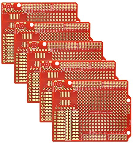 Gikfun Prototype PCB Breadboard for Arduino UNO R3 Shield DIY (Pack of 5) GK1011U