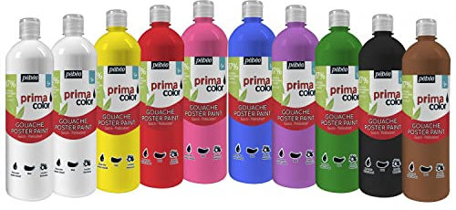 Assortiment Gouache PrimaColor Pebeo 1 L - 10 pcs