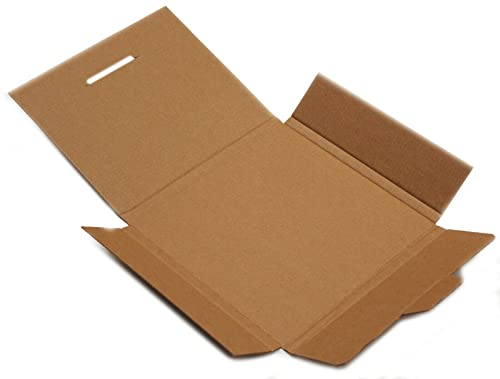 STRONG 7 LP SINGLE RECORD VINYL MAILERS SHIPPING POSTAL CARDBOARD BOXES (25, Brown)